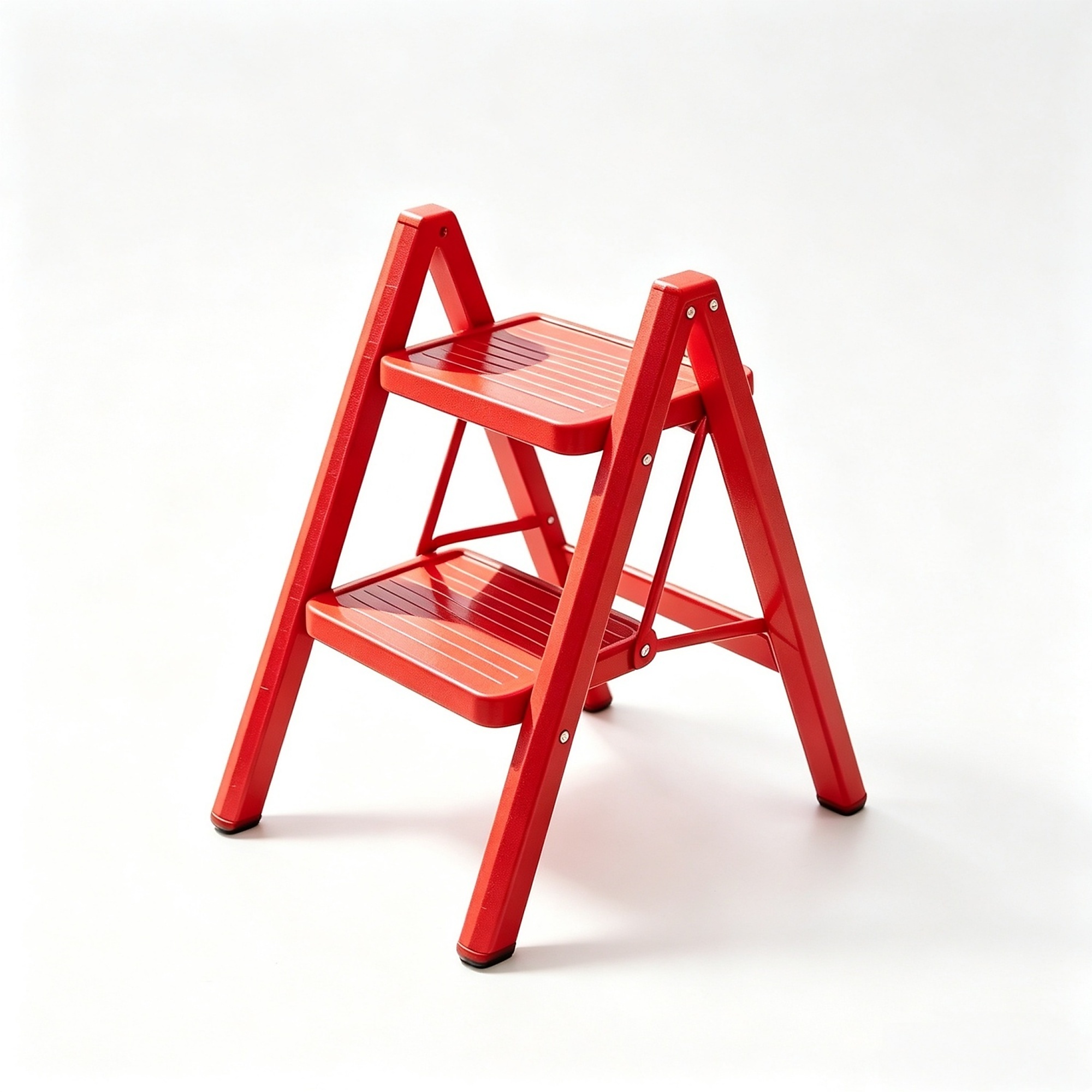 2-Step 1.6 ft. Carbon Steel Step Stool (7 ft. Reach) with Non-Marring Feet, 330 lbs. Load Capacity